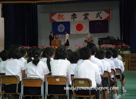 escuela japonesa ceremonia graduacion japon