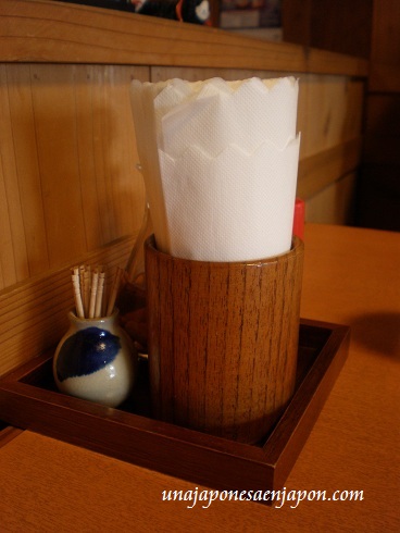 servilletas de papel cafeteria restaurante japon