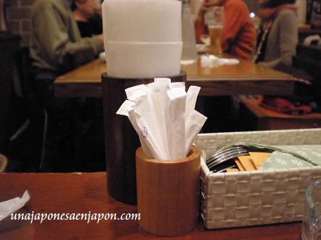 servilletas de papel cafeteria restaurante japon