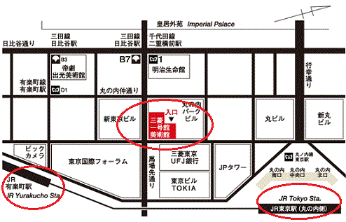 mapa mitsubishi ichigoukan tokyo japon